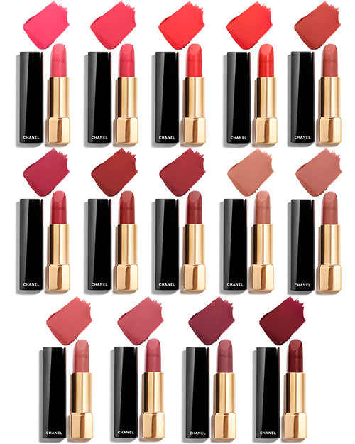 CHANEL ROUGE ALLURE VELVET LUMINOUS MATTE LIP COLOUR SHADES
