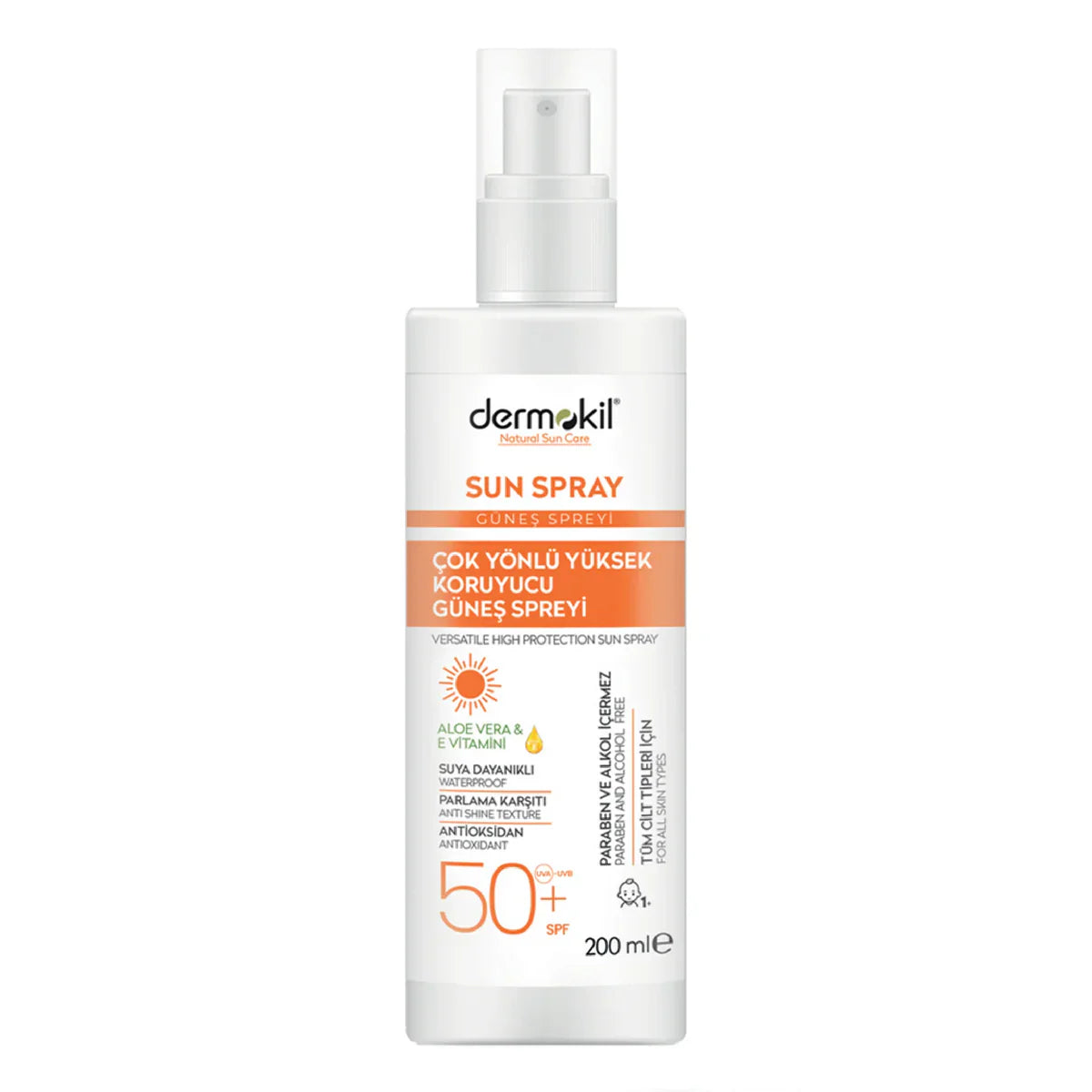 ديرموكيل بخاخ واقي شمس حماية عالية SPF 50+ 200 مل