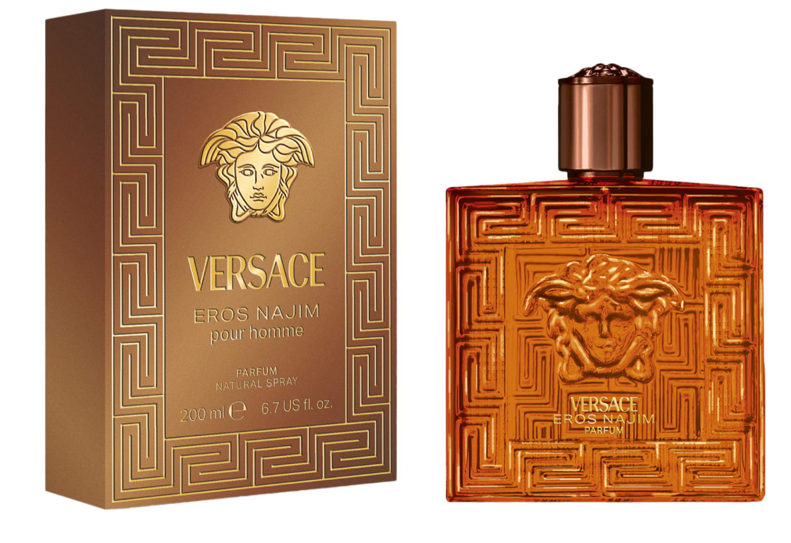 VERSACE EROS NAJIM PARFUM NATURAL SPRAY 100ML FOR MEN