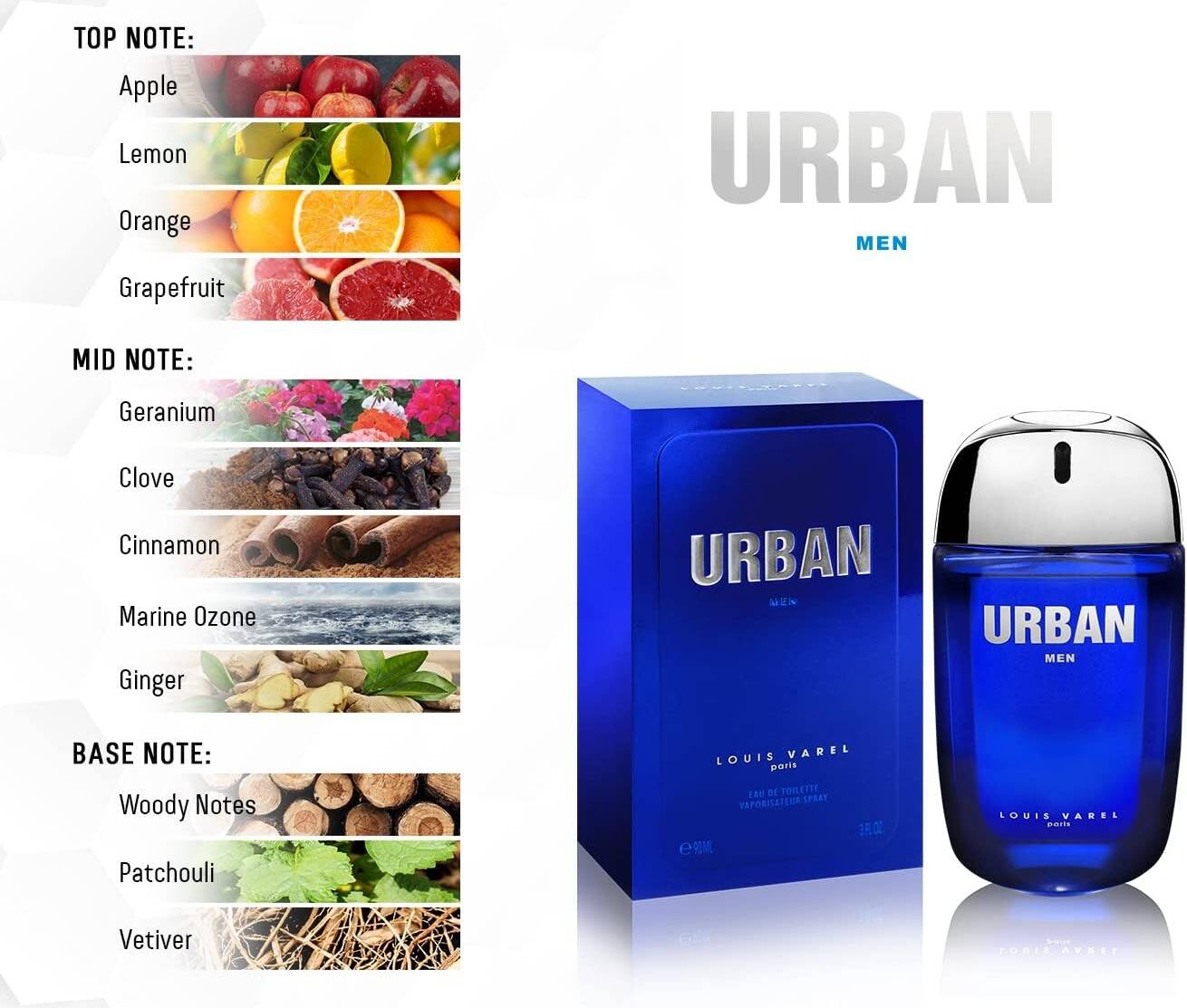 Louis Varel Urban EDT 90ml For Men