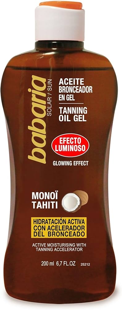 Babaria Shimmering Coconut Tanning Oil Gel 200Ml