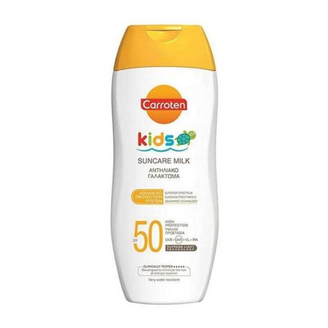 كاروتين - كريم الاطفال للعناية بالوجه والجسم بمعامل حماية من الشمس SPF 50 - 200 مل