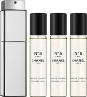 CHANEL N5 L'EAU EDT PURSE SPRAY 3x20ML REFILL