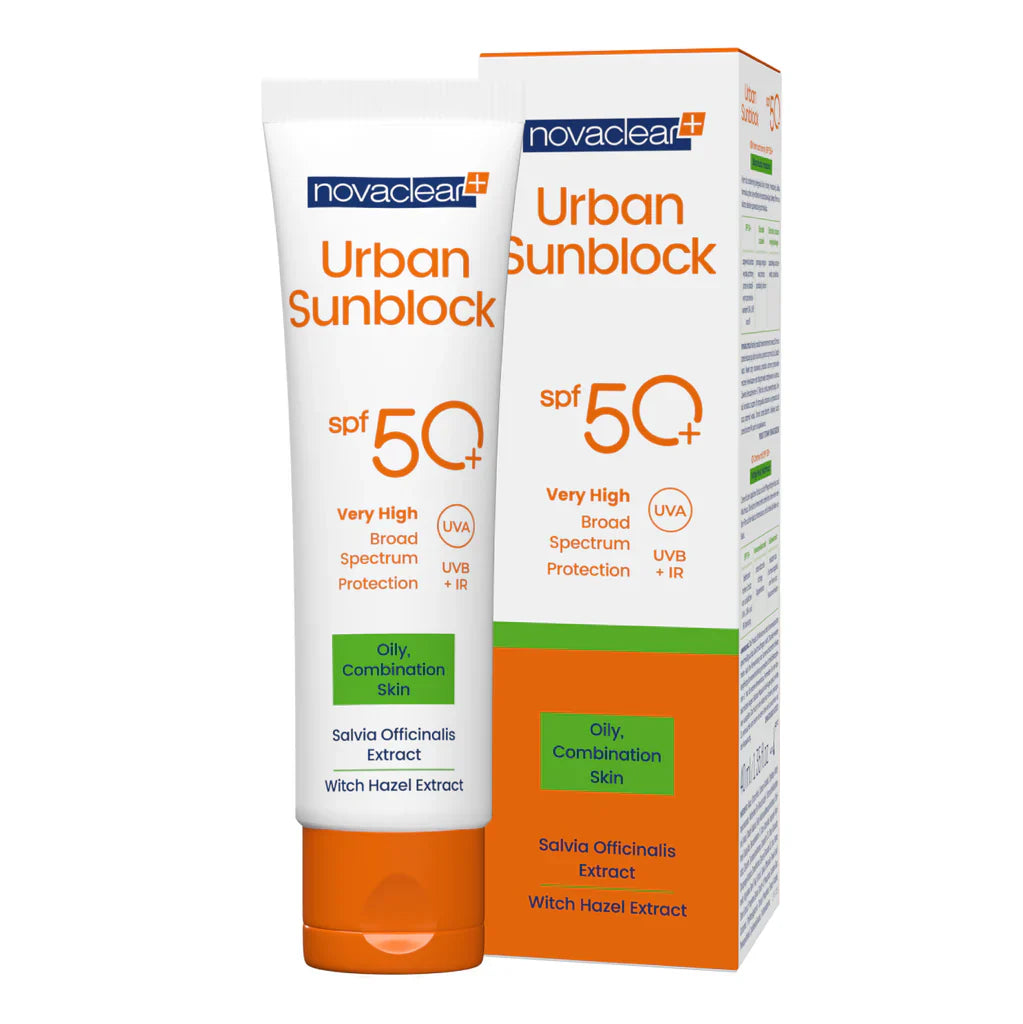 نوفا كلير اوربان واقي شمس كريم حماية للبشرة الدهنية SPF50 40مل