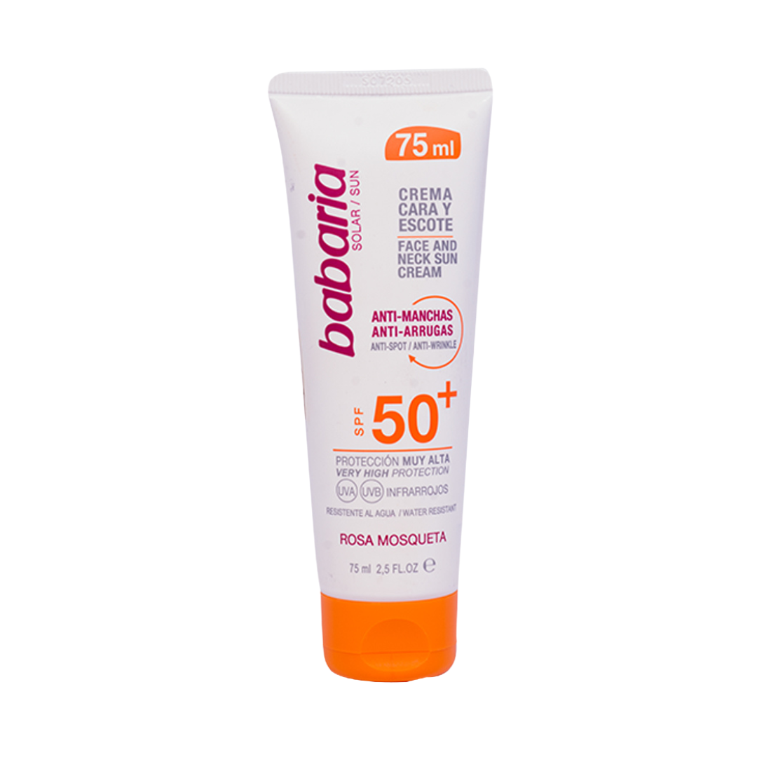 Babaria SPF50+ Anti-Spot Facial Sun Cream 75Ml