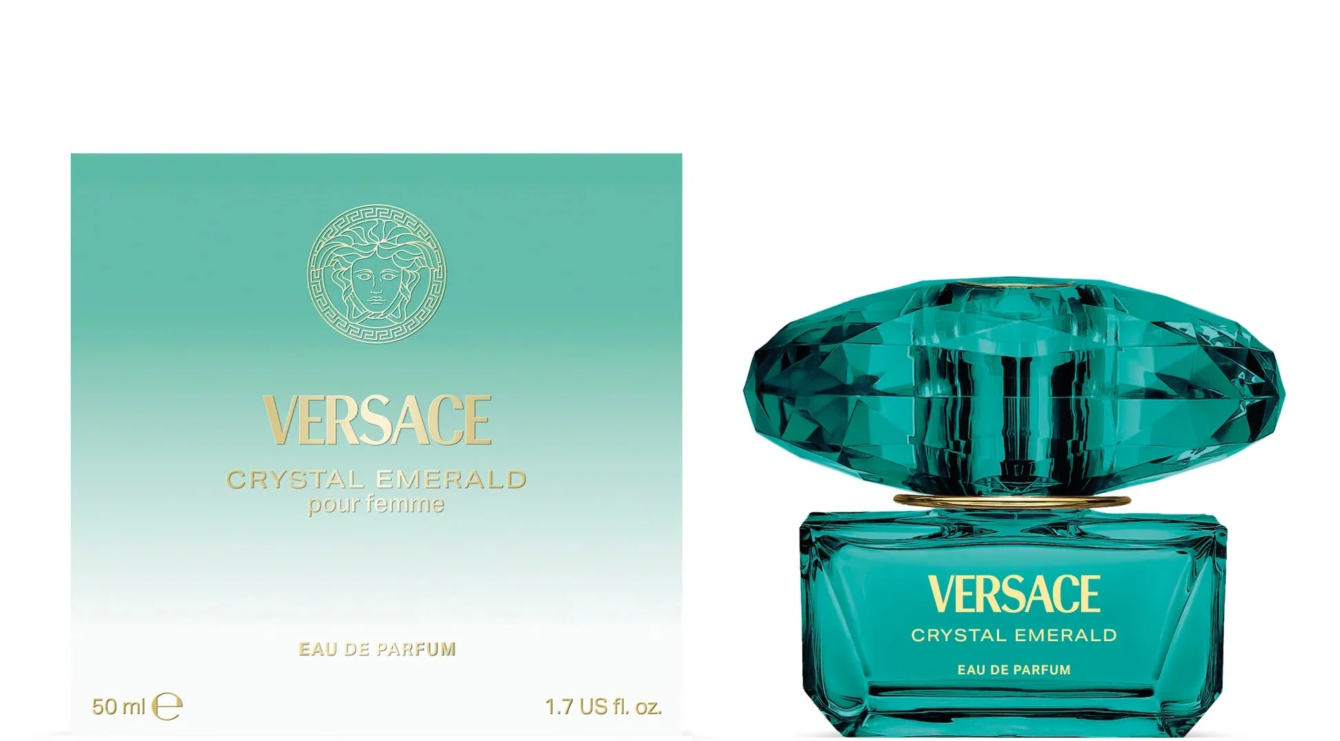 VERSACE CRYSTAL EMERALD POUR FEMME EDP 50ML FOR WOMEN