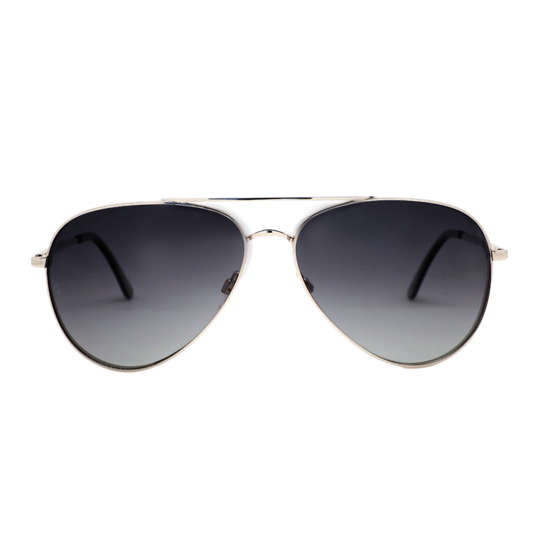 Gravity Squarish Polarized Sunglasses For Men SGT3025SIL1