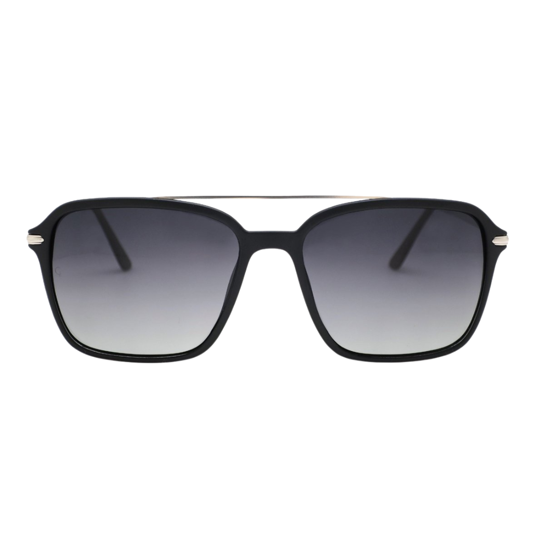 Gravity Square Unisex Polarized Sunglasses-SGT2294BLK