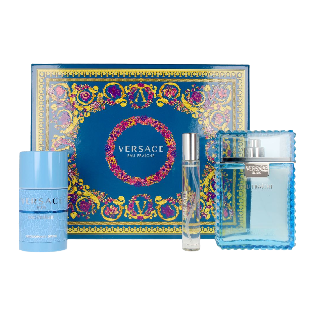 Versace Man Eau Fraiche Gift Set For Men