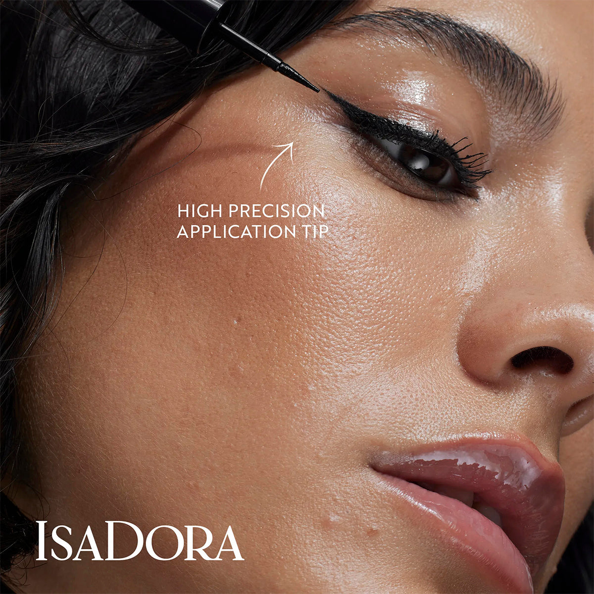 Isadora Glossy Eyeliner 40 Chrome Black