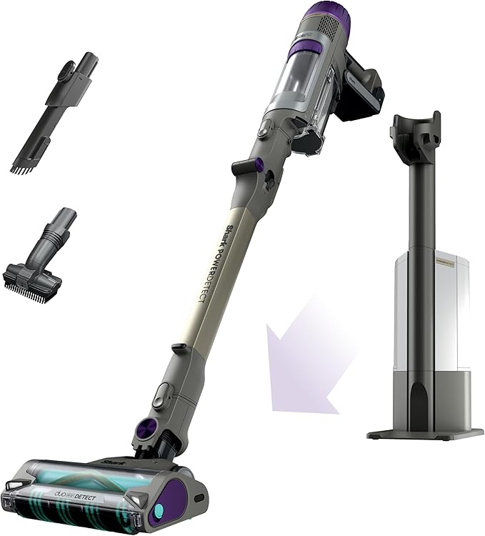 Ninja Shark Power Detect Cordless Vacuum Cleaner with HEPA Filt IP3251MET, مكنسة نينجا شارك اللاسلكية المزودة بفلتر هيبا IP3251MET
