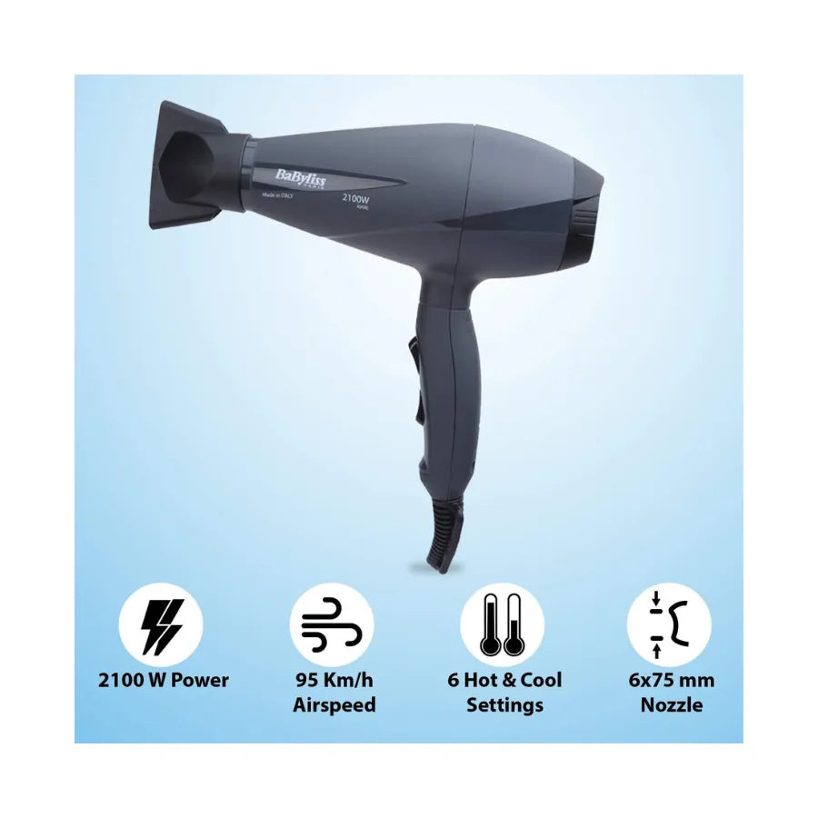 مجفف شعر بابيليس 6609E Pro Light – 2100 واط