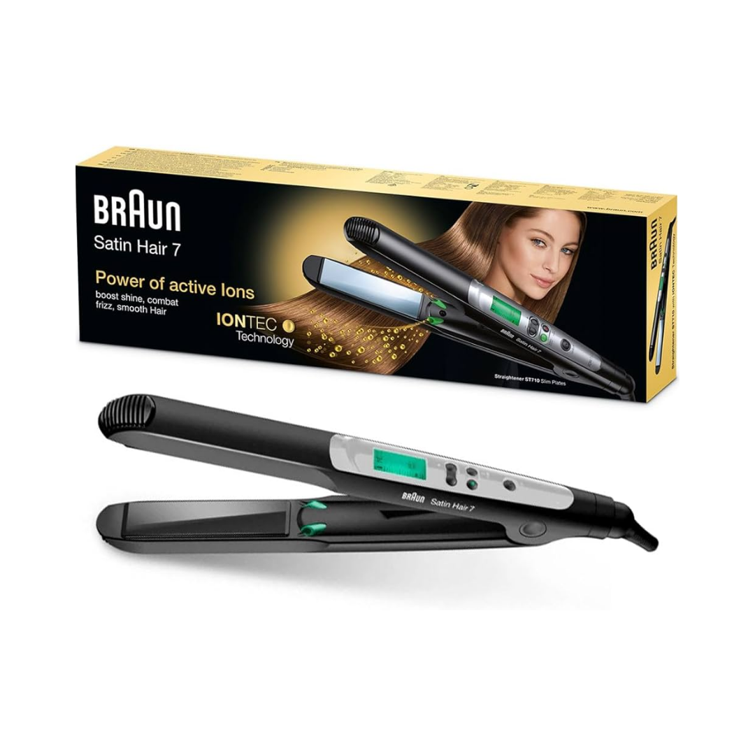 Braun Satin Hair 7 Hair Straightener with IONTEC Technology Model ST710