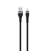 Green Lion USB A to Lightning Braided Cable Black GNBRUSALGBK