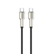 Green Lion USB C to USB C Braided Cable 60W Black GN60BRC2CBK