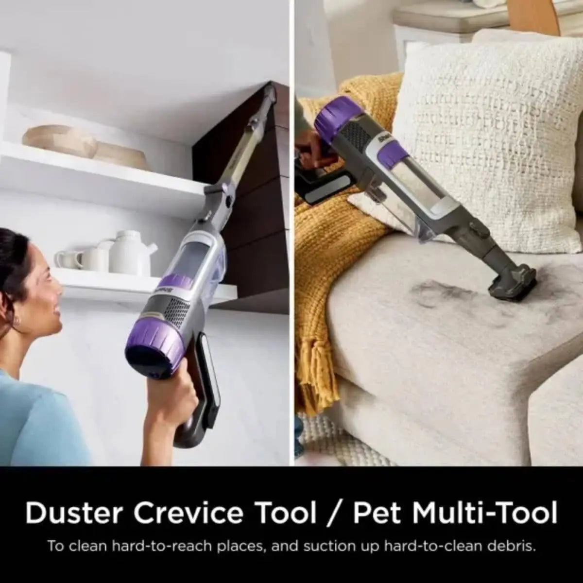 Ninja Shark Power Detect Cordless Vacuum Cleaner with HEPA Filt IP3251MET, مكنسة نينجا شارك اللاسلكية المزودة بفلتر هيبا IP3251MET
