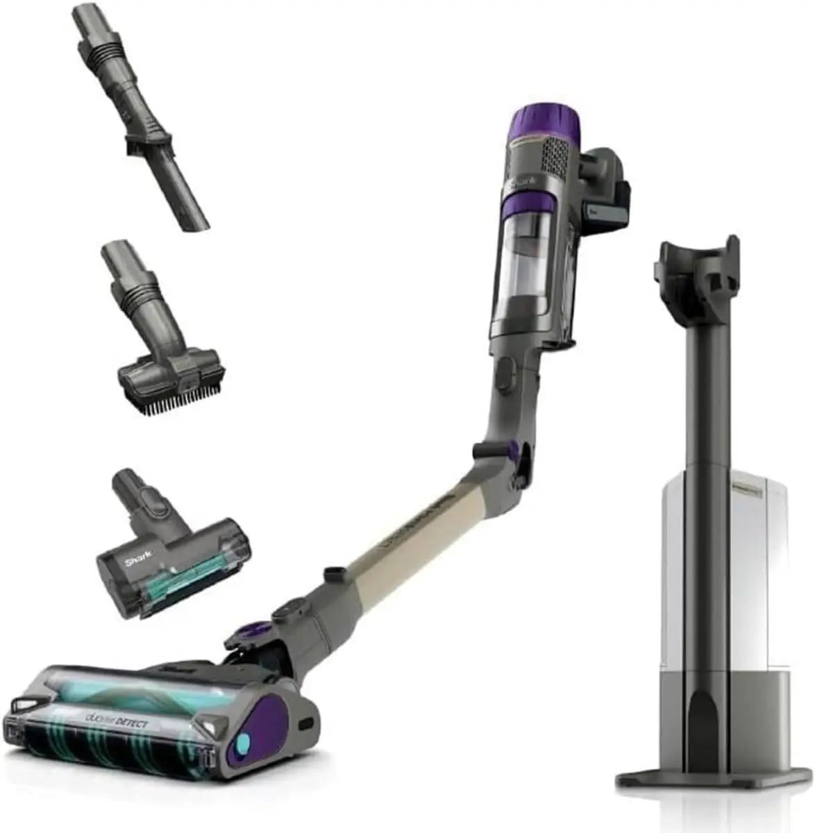 Ninja Shark Power Detect Cordless Vacuum Cleaner with HEPA Filt IP3251MET, مكنسة نينجا شارك اللاسلكية المزودة بفلتر هيبا IP3251MET

