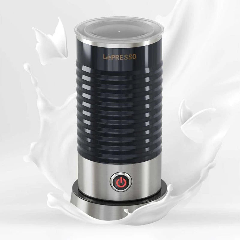 Lepresso Hot and Cold Milk Frother 100ml 450W Black LPMLFRBK