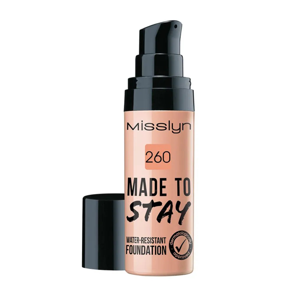 Misslyn Foundation Made to Stay Water Resistant Foundation 260