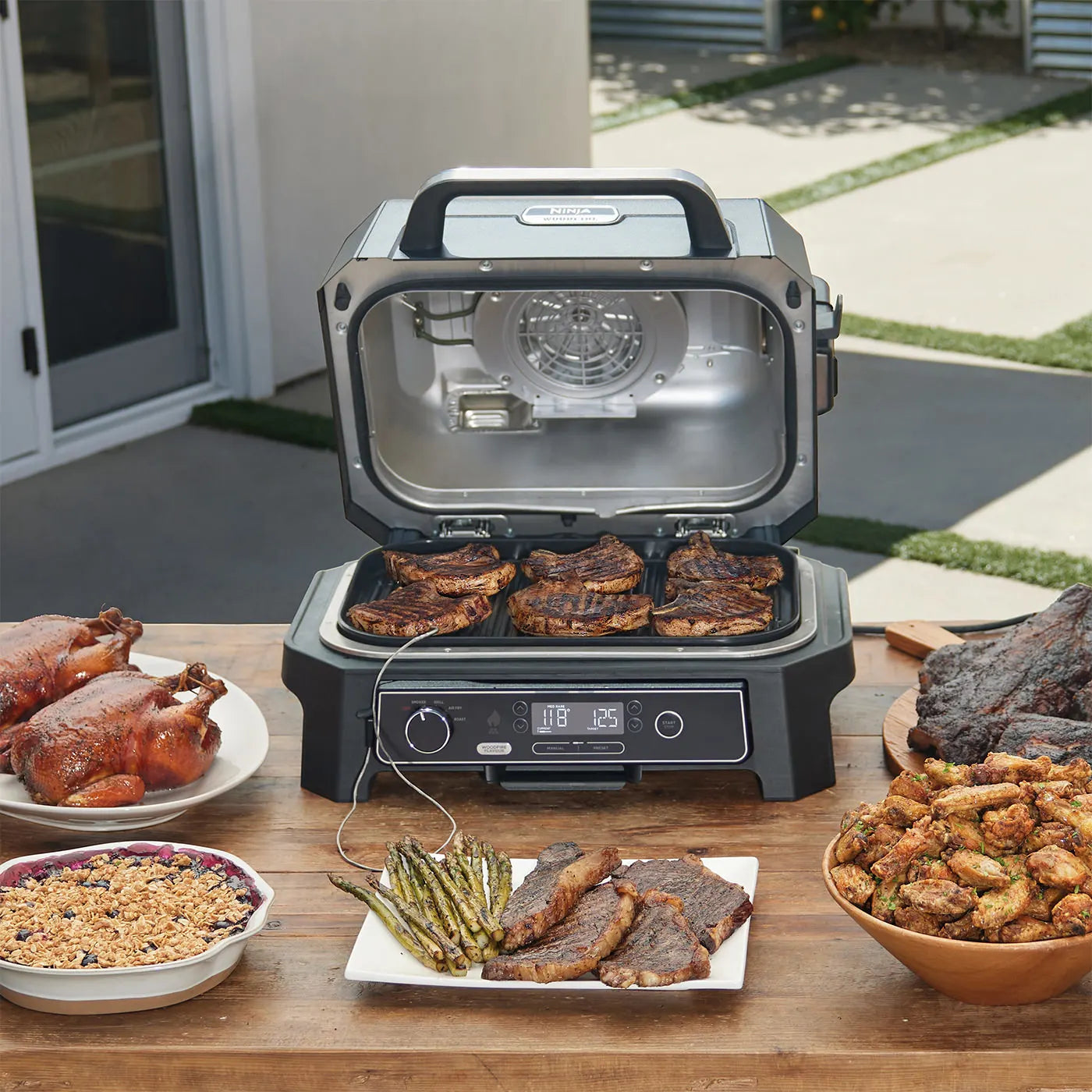 Ninja Woodfire Pro XL Electric BBQ Grill & Smoker OG850UK