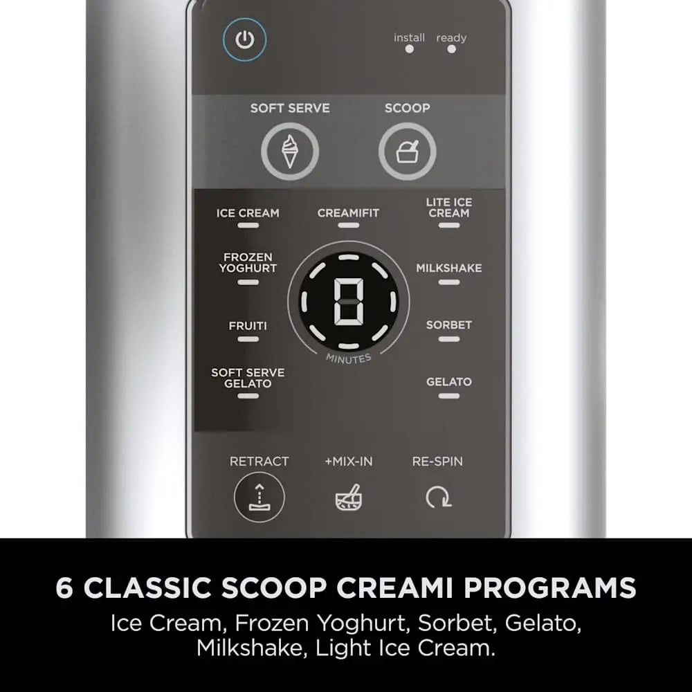 Ninja CREAMi Swirl 13-in-1 Ice Cream & Soft Serve Maker NC701UK, جهاز صنع الآيس كريم والسوفت سيرف نينجا CREAMi Swirl متعددة الوظائف 13 برنامج NC701UK