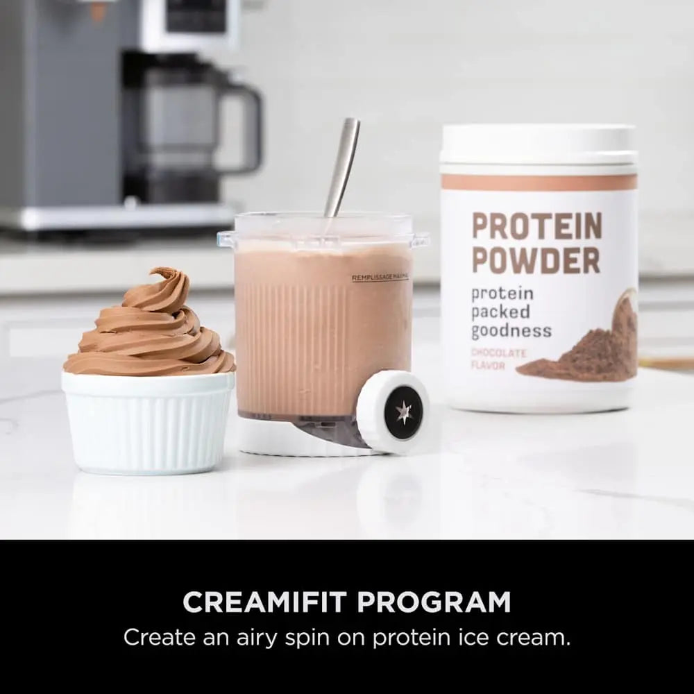Ninja CREAMi Swirl 13-in-1 Ice Cream & Soft Serve Maker NC701UK, جهاز صنع الآيس كريم والسوفت سيرف نينجا CREAMi Swirl متعددة الوظائف 13 برنامج NC701UK