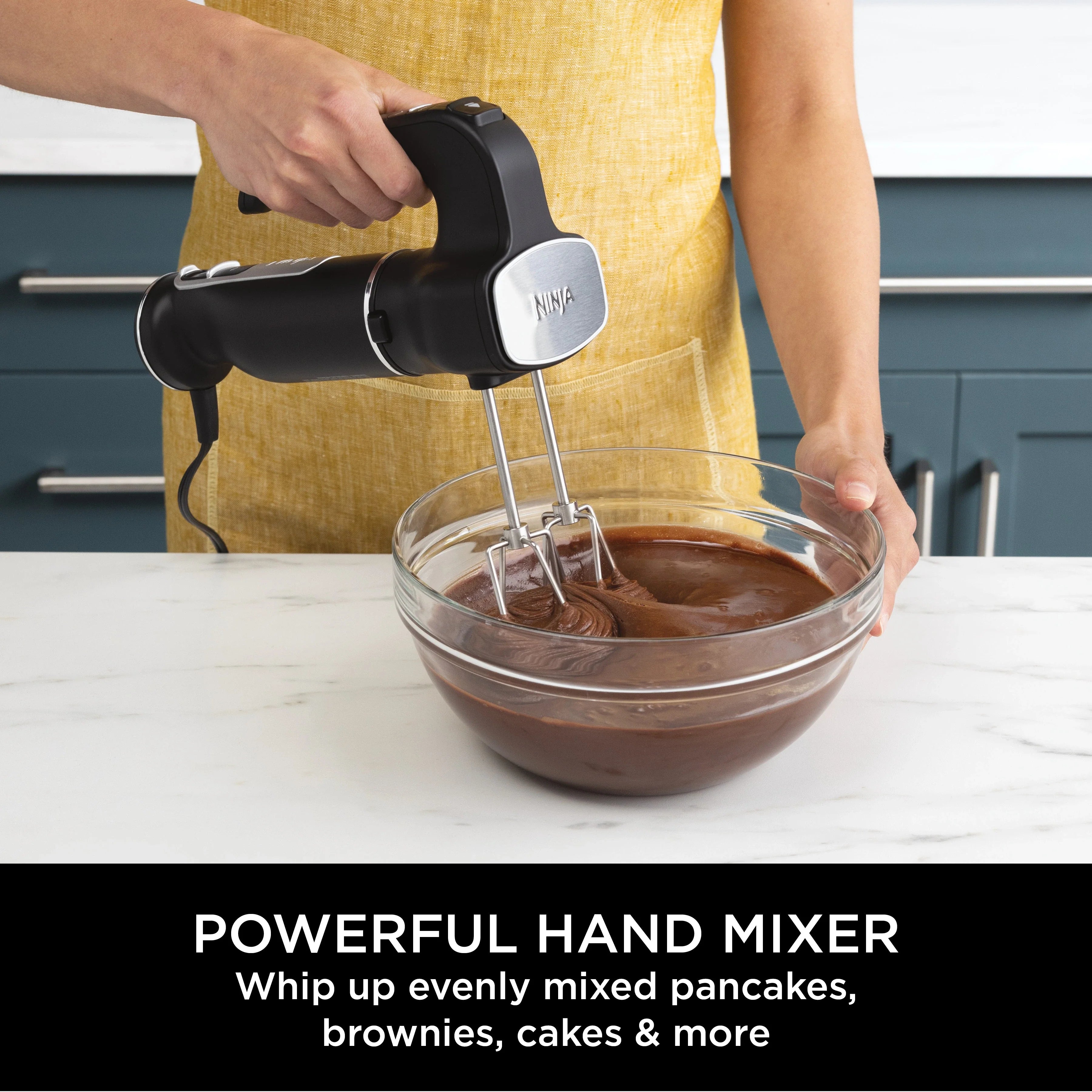 Ninja Foodi 3-in-1 Hand Blender, Mixer & Chopper CI100ME | 850W, خلاط يدوي نينجا Foodi 3 في 1 مع مفرمة وخفاقة | 850 واط CI100ME