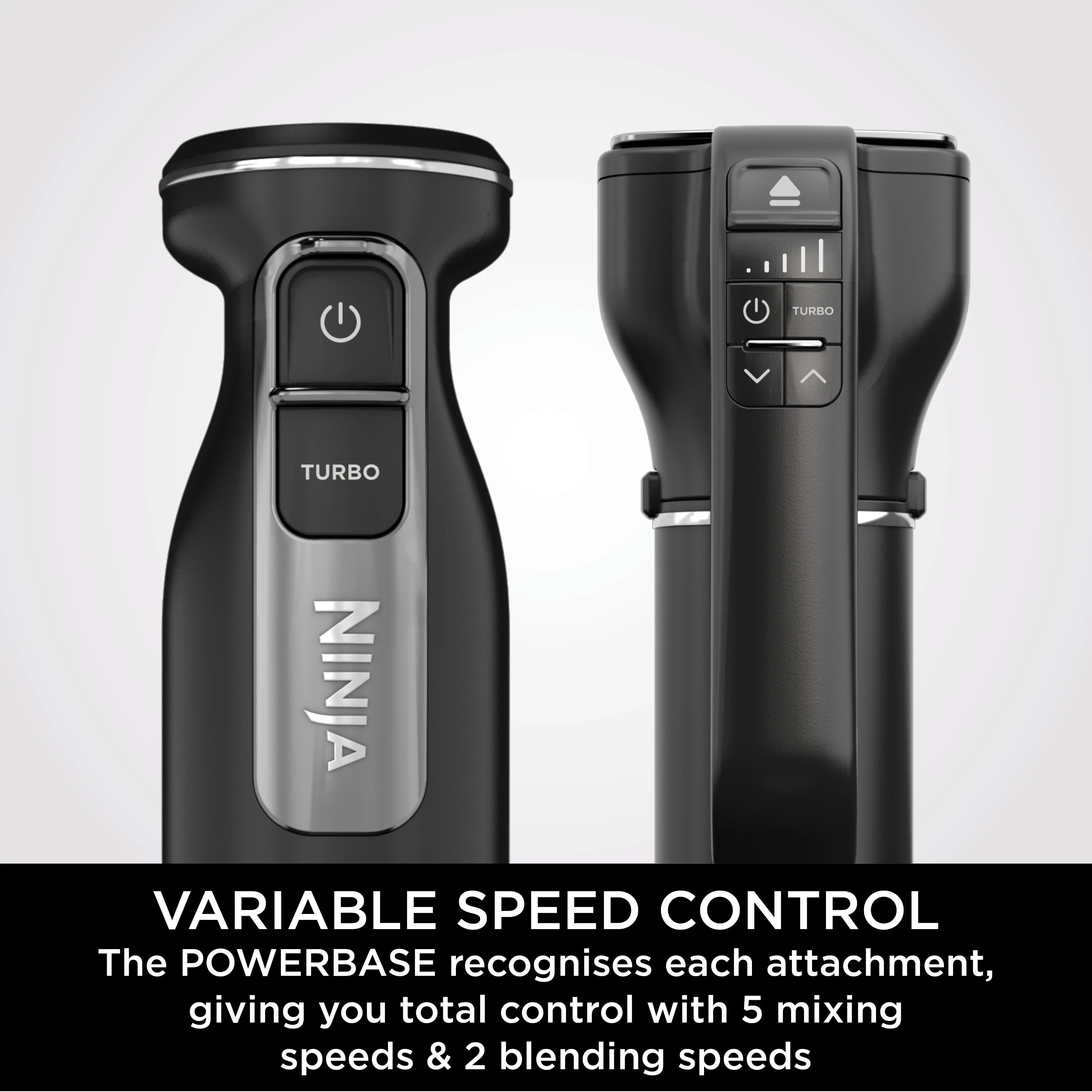 Ninja Foodi 3-in-1 Hand Blender, Mixer & Chopper CI100ME | 850W, خلاط يدوي نينجا Foodi 3 في 1 مع مفرمة وخفاقة | 850 واط CI100ME