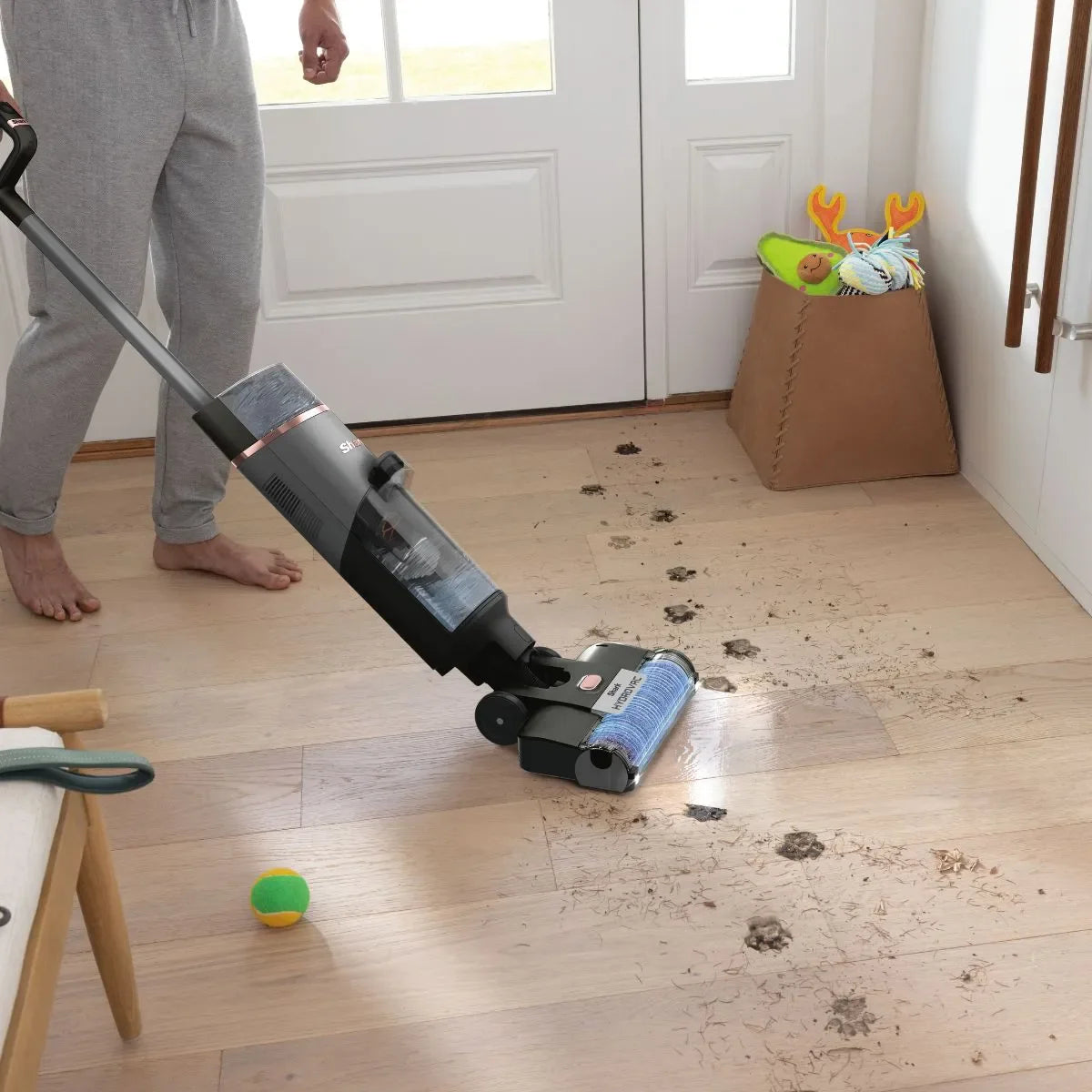 Shark HydroVac Cordless Hard Floor Cleaner WD210ME , منظف أرضيات شارك HydroVac لاسلكي WD210ME | مكنسة | مسح | تنظيف ذاتي
