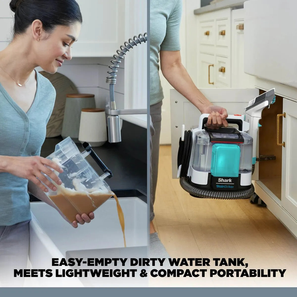 Shark StainStriker Spot Cleaner PX200MET | Portable Carpet | Upholstery Cleaner with Dual Formula, جهاز إزالة البقع شارك StainStriker PX200MET | منظف محمول للسجاد والمفروشات بتركيبة مزدوجة