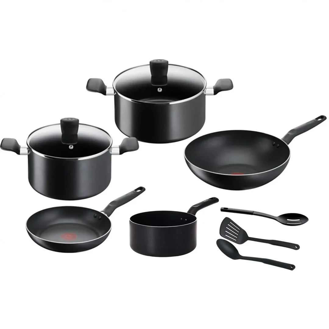 Tefal Super Cook 10-Piece Non-Stick Cookware Set – B459SD85