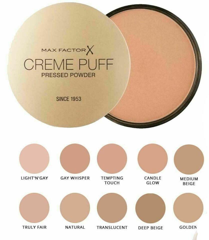 Max Factor Creme Puff Pressed Powder Shades