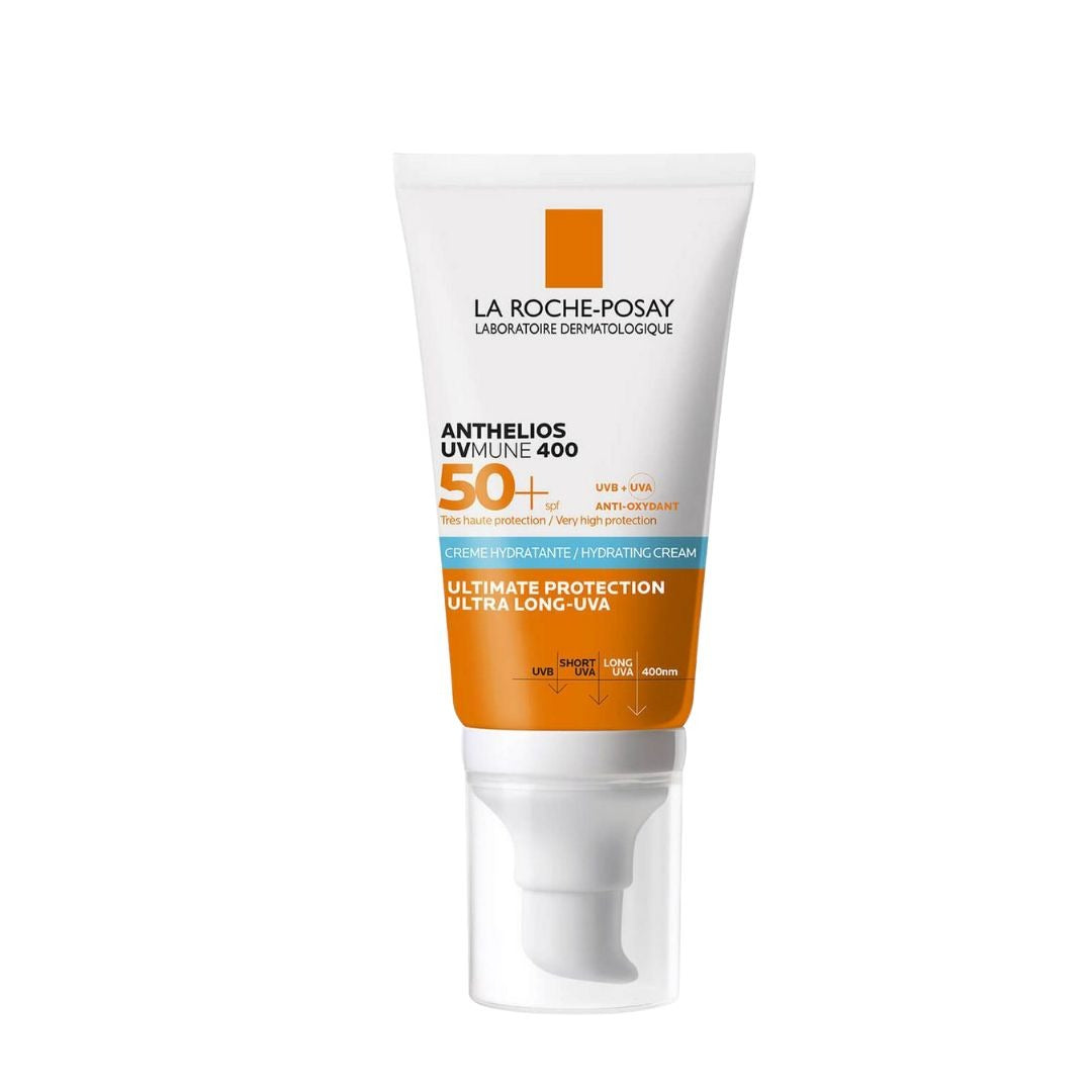 لاروش بوساي انثيليوس يو في مون 400 كريم مرطب SPF50+ كريم الشمس 50 مل