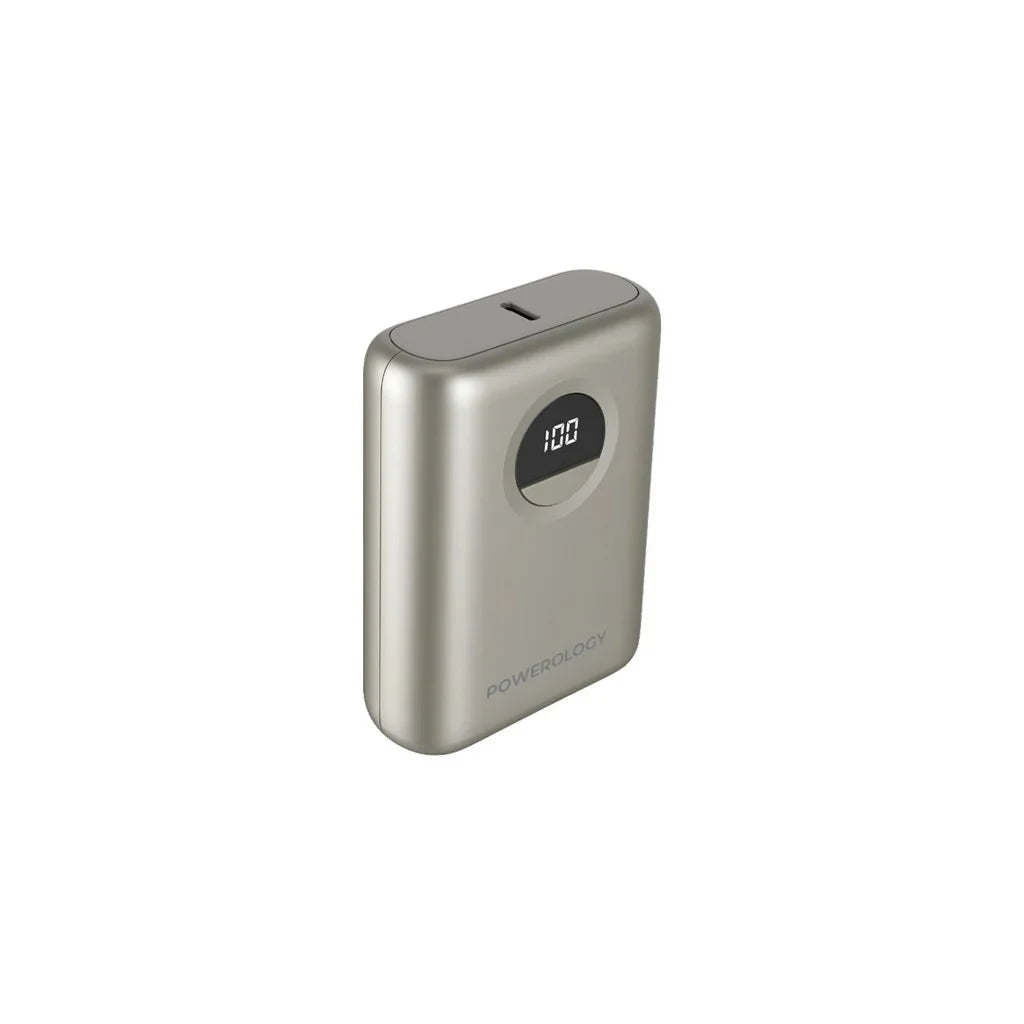 باور بنك Powerology Ultra Compact Power Bank سعة 10000mAh شحن سريع PD 20W موديل PPBCHA04-TI